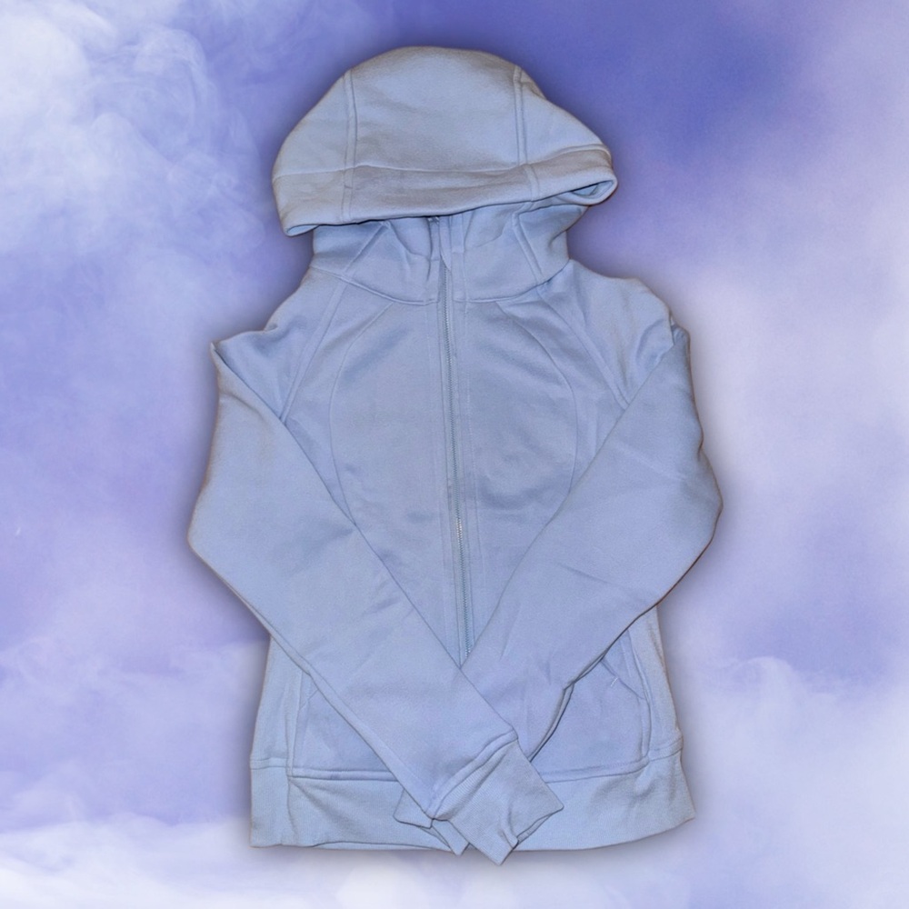 Pastel Blue Zip Up Hoodie
